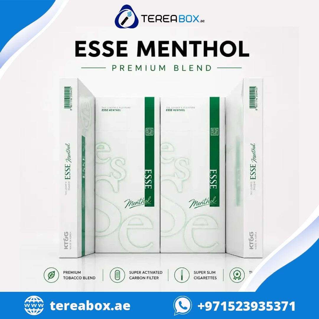 ESSE MENTHOL PREMIUM BLEND Esse Menthol Cigarettes Ultra-Slim PREMIUM BLEND cigarettes in dubai - Image 1